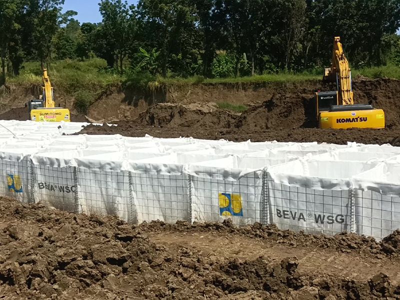 BEVA Welded Sand Gabion® Cariang Dam Project